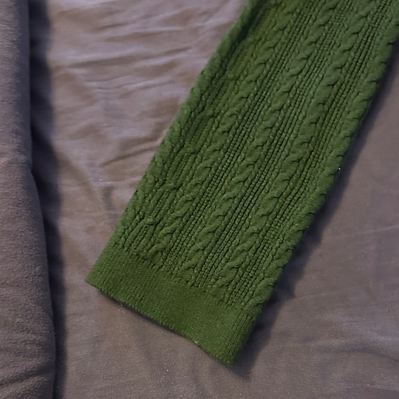 Sezane Olive Cable Knit Sweater - Picture 3 of 3